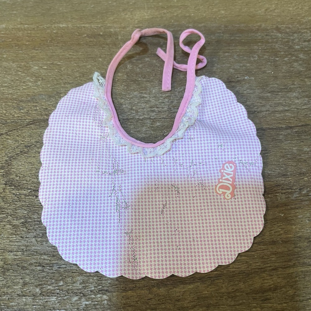 Vintage 1983 Barbie Dixie Foal Blanket Pink Western Bib Mattel Dream Horse Pony